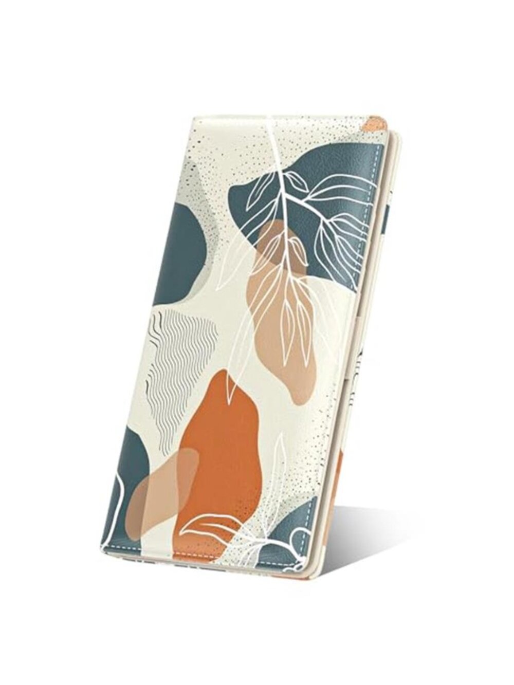 Boho Floral RFID Slim Wallet Womens Leather Bifold Card Holder Coin Purse Clutch